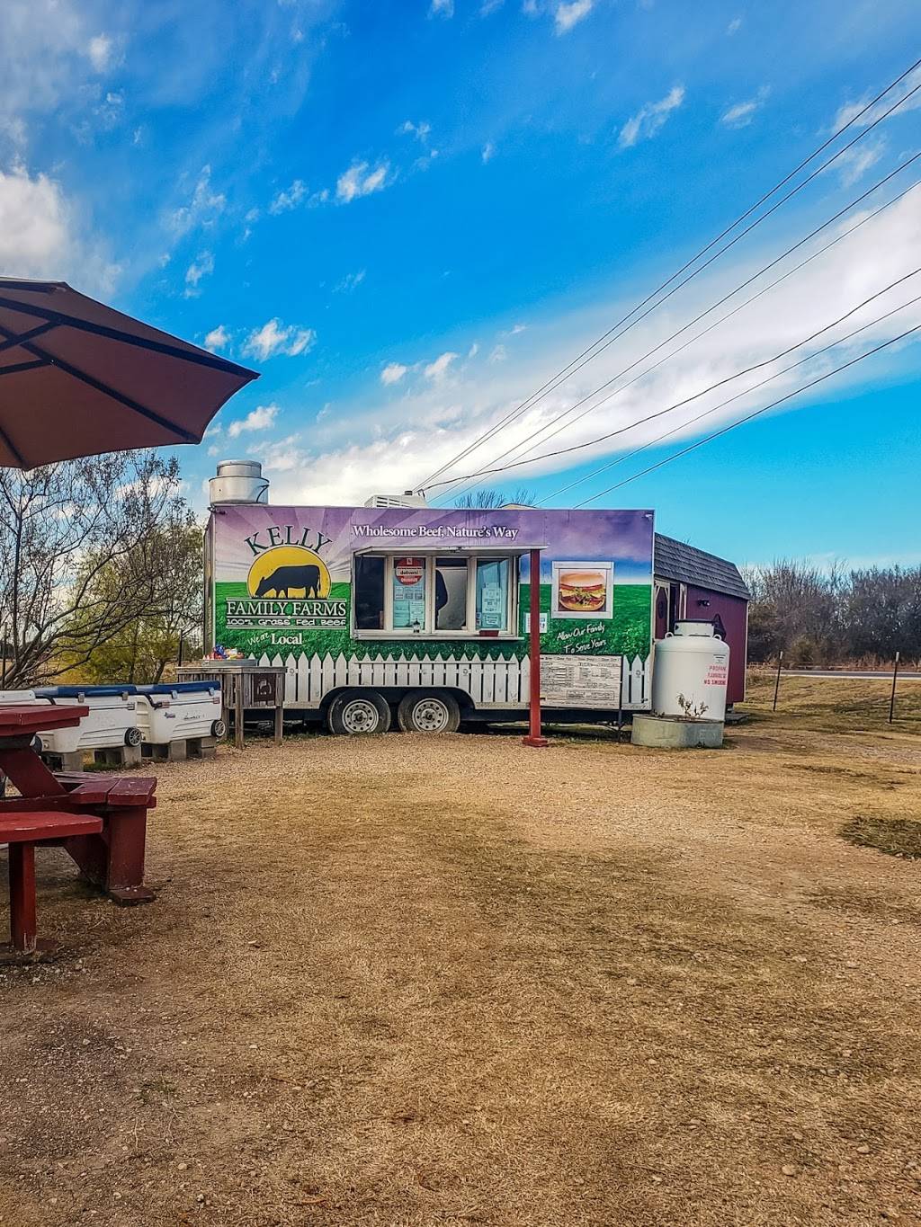 Kellys Family Farm Burger Stand | 1989 W Lucas Rd, Parker, TX 75002, USA | Phone: (972) 754-7974