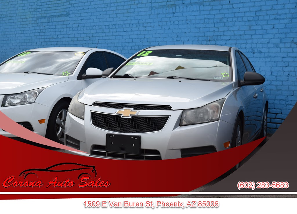 Coronas Auto Sales | 1509 E Van Buren St, Phoenix, AZ 85006, USA | Phone: (602) 283-5683