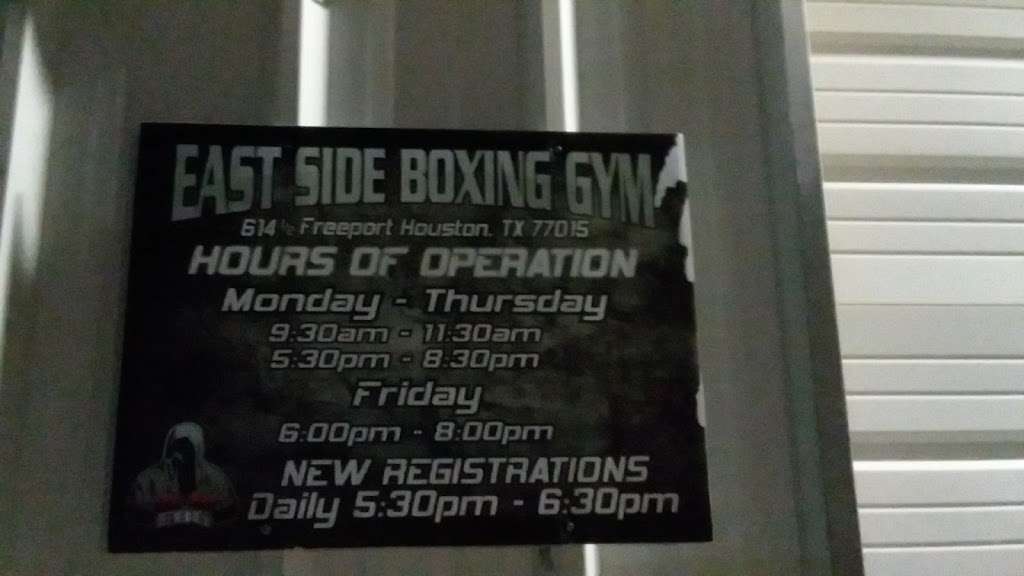 East Side Boxing Gym | 614 1/2 Freeport St, Houston, TX 77015, USA | Phone: (832) 914-6499