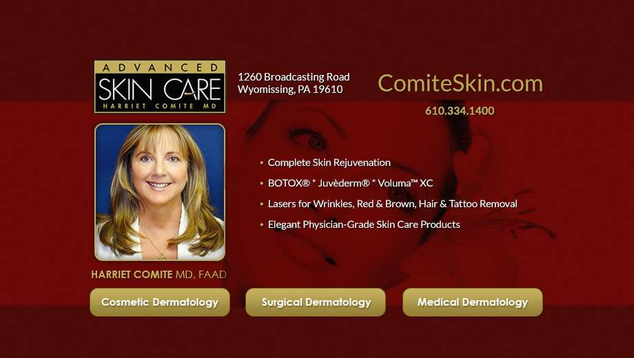 Dermatology Advanced Skin Care & Laser Center - Dermatologist Dr | 1260 Broadcasting Rd, Wyomissing, PA 19610, USA | Phone: (610) 374-1400