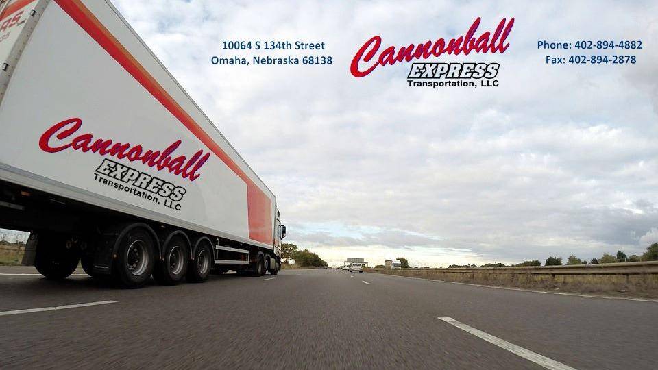 Cannonball Express Transportation Inc. | 10064 S 134th St, Omaha, NE 68138, USA | Phone: (402) 894-4882