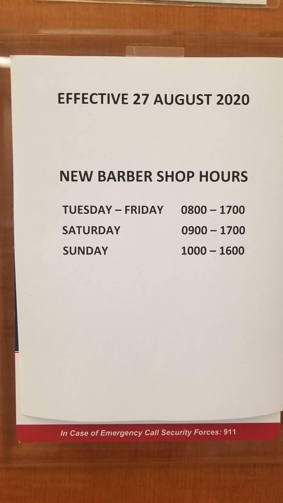 McConnell AFB BX Barber Shop | 2800 S Rock Rd, Wichita, KS 67210, USA | Phone: (316) 686-2128