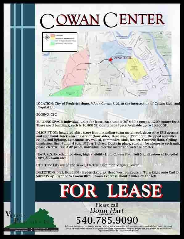 Virginia Properties Inc | 6308 5 Mile Centre Park # 215, Fredericksburg, VA 22407, USA | Phone: (540) 785-9090