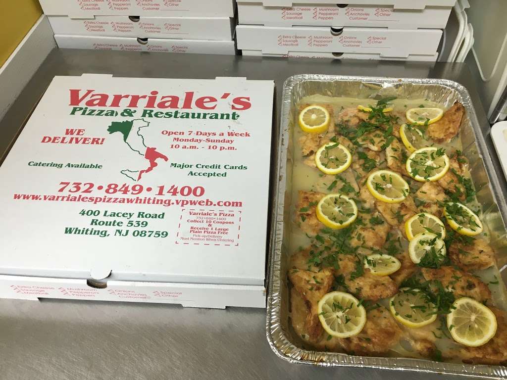 Varriales Pizza | 1325, 400 Lacey Rd #6, Manchester Township, NJ 08759 | Phone: (732) 849-1400