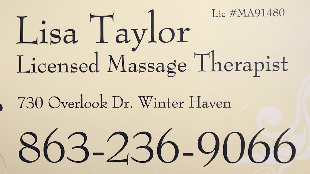 Massage Therapy by Lisa Taylor, LMT | 730 Overlook Dr, Winter Haven, FL 33884 | Phone: (863) 236-9066