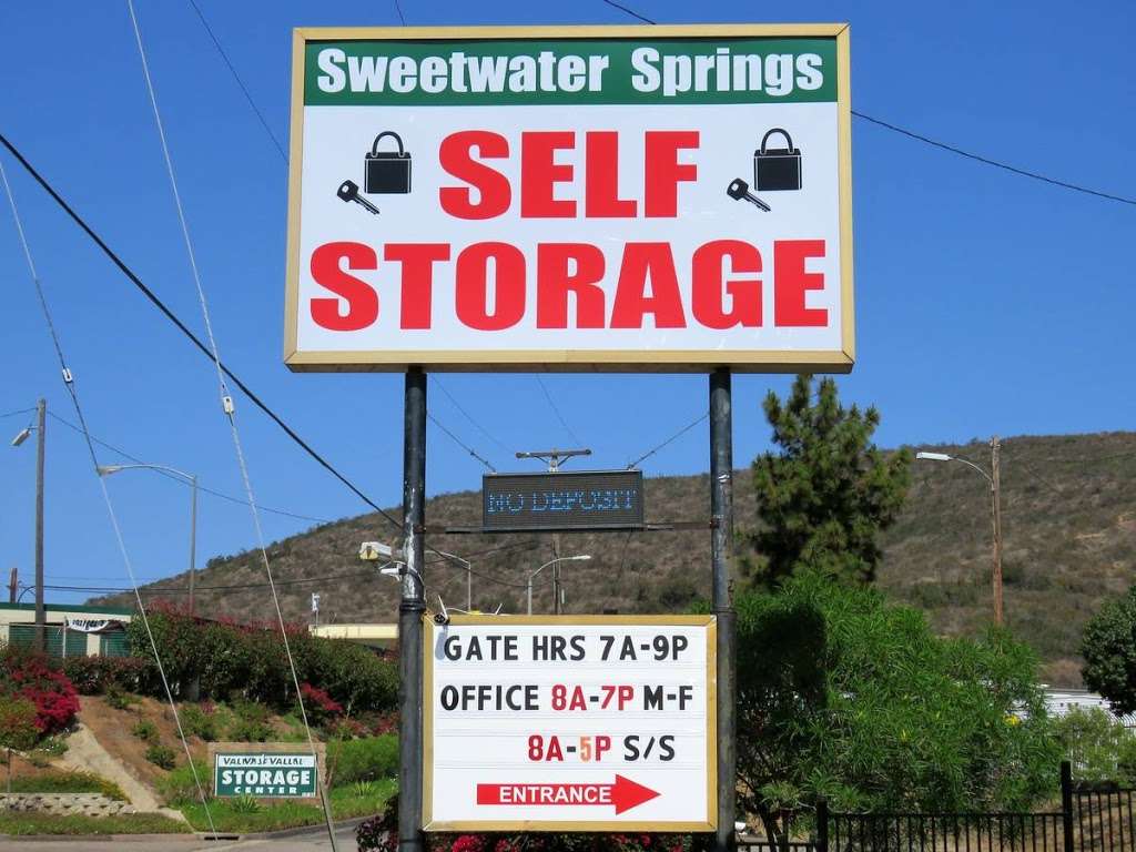 Sweetwater Springs Self Storage | 10751 US Elevator Rd, Spring Valley, CA 91978, USA | Phone: (619) 670-5205
