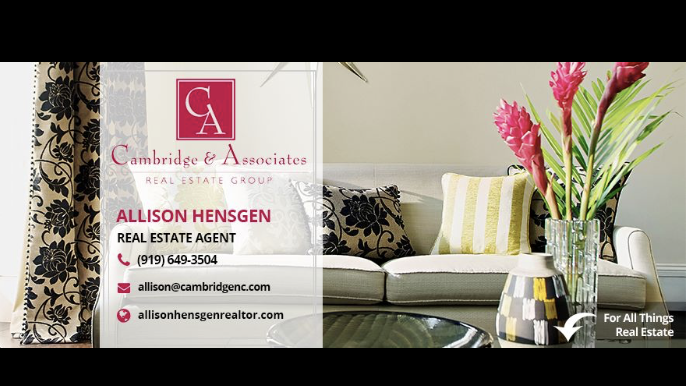 Allison Hensgen Realtor | 1600 Glen Eden Dr, Raleigh, NC 27612, USA | Phone: (919) 649-3504