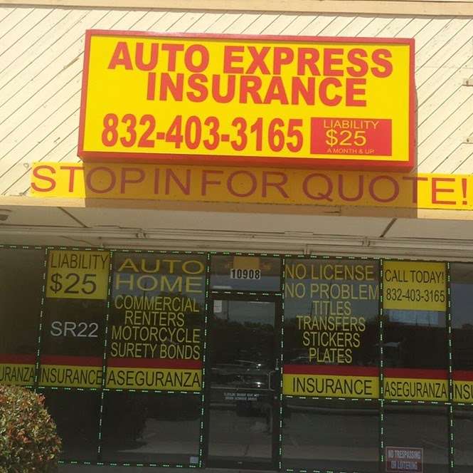 Auto Express Insurance | 10908 W Bellfort Blvd, Houston, TX 77099, USA | Phone: (832) 403-3165