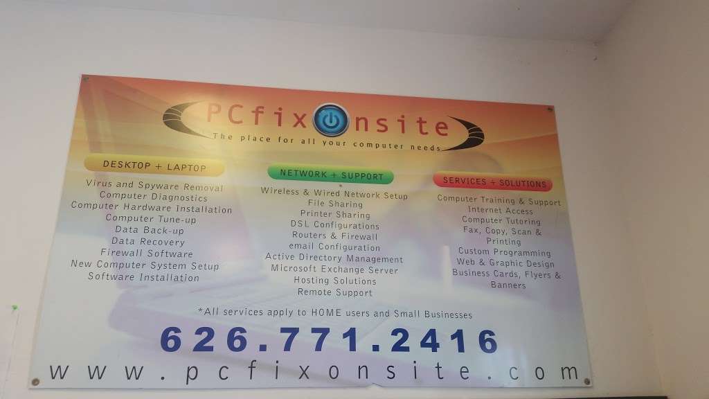 PCFIXONSITE | 5120 Huntington Dr S, Los Angeles, CA 90032, USA | Phone: (626) 771-2416