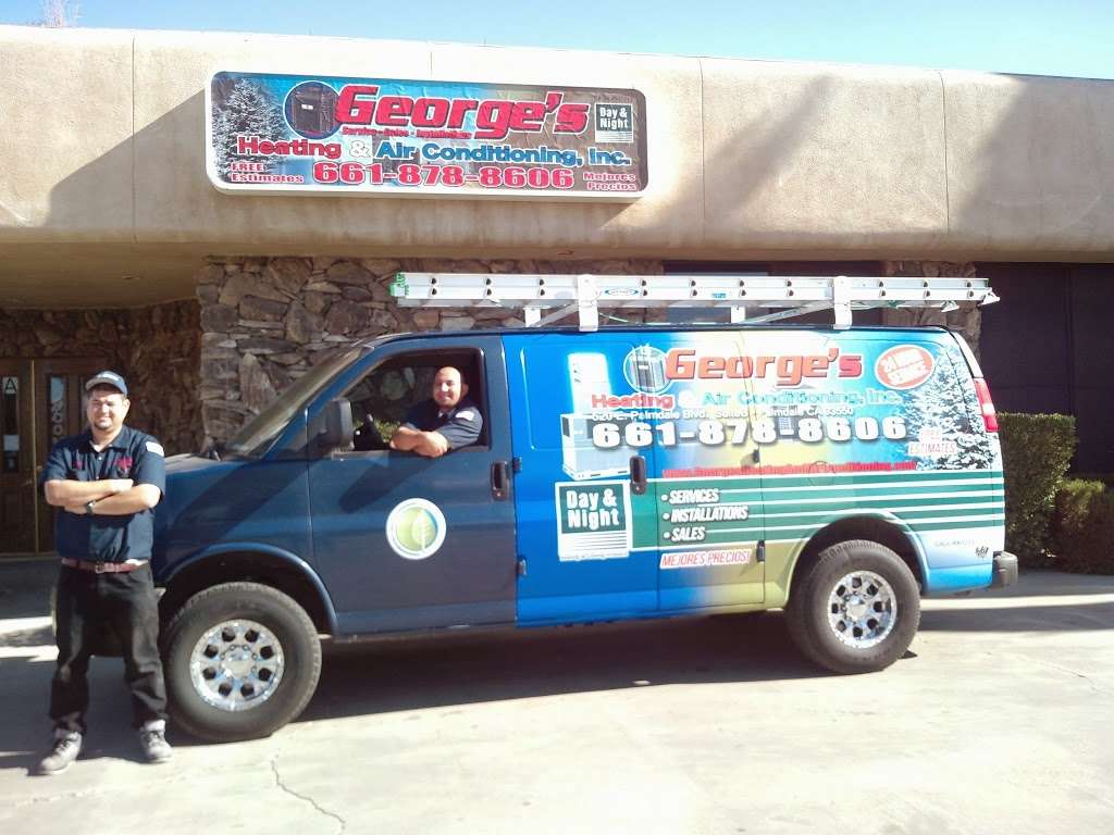 Georges Heating & Air Conditioning Inc. | 520 E Palmdale Blvd b, Palmdale, CA 93550, USA | Phone: (661) 878-8606