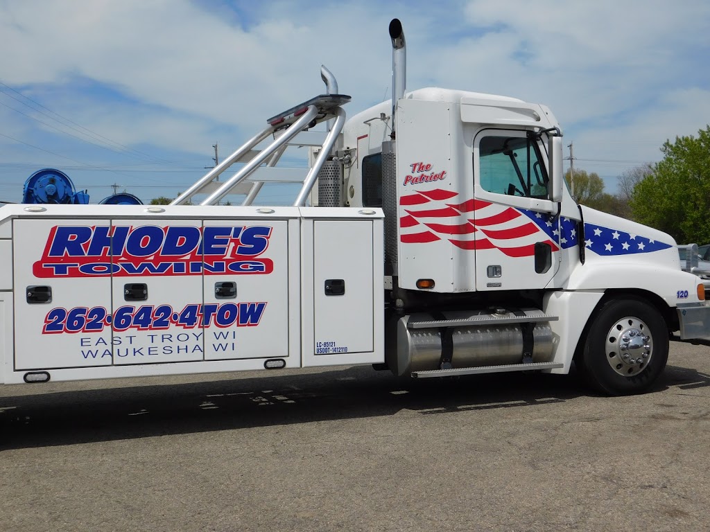 Rhodes Towing - Repair - Sales, Inc. | 2606 Main St, East Troy, WI 53120, USA | Phone: (262) 642-4869