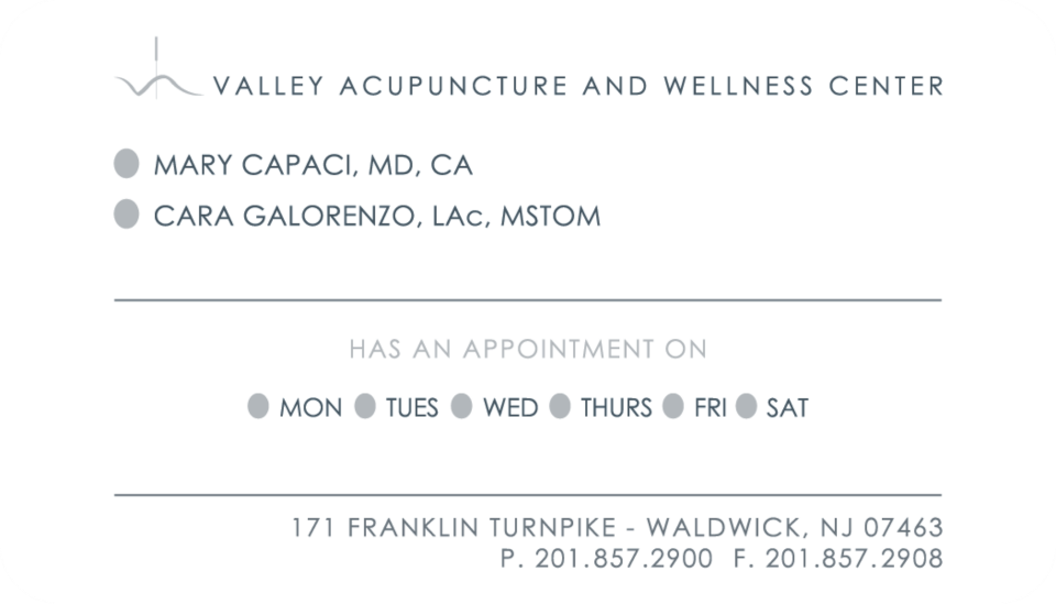 Valley Acupuncture and Wellness Center, PC | 171 Franklin Turnpike #205, Waldwick, NJ 07463, USA | Phone: (201) 857-2900