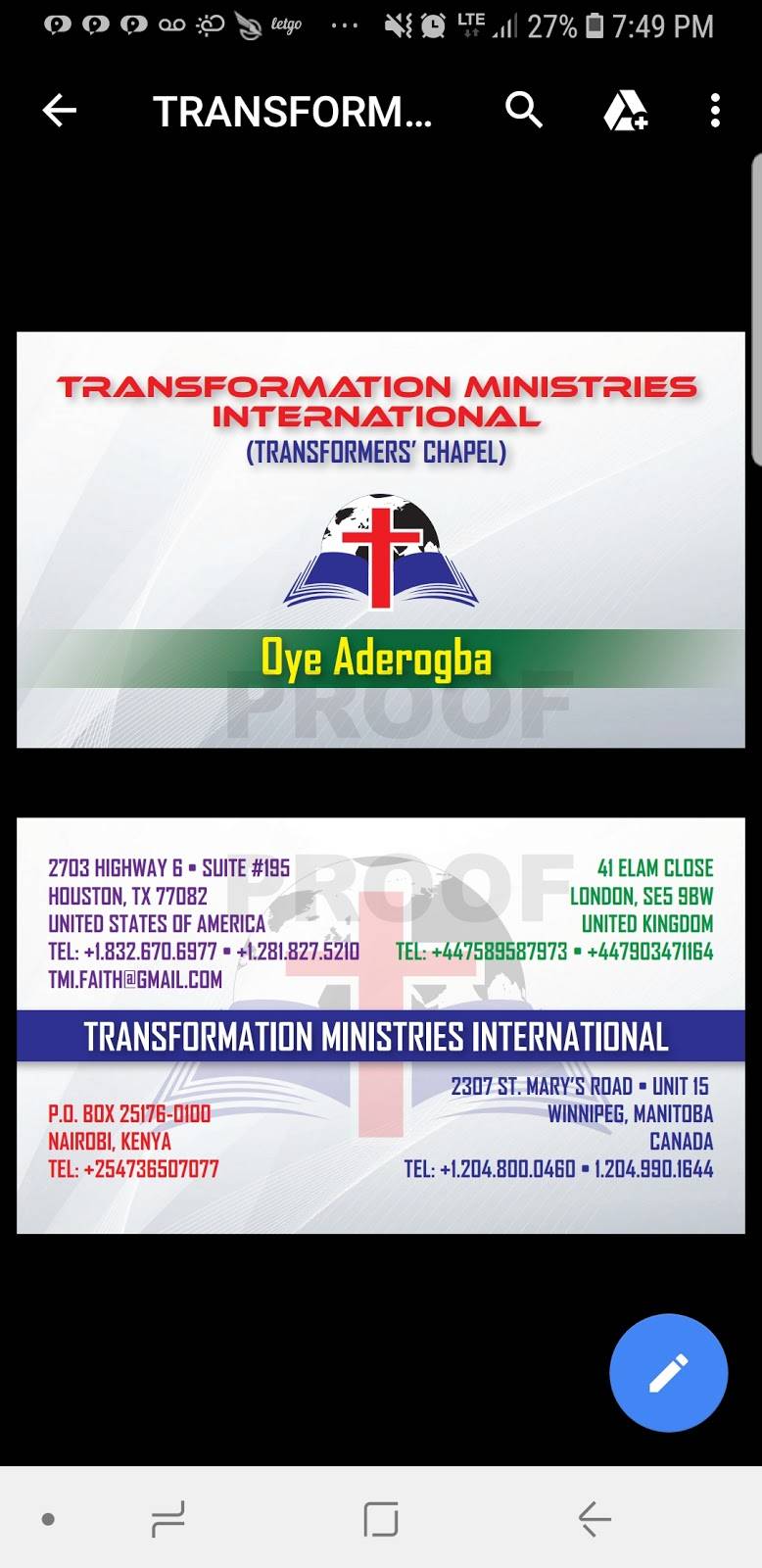 TMI - Transformation Ministeries International | 2703 S Texas 6 #195, Houston, TX 77082, USA | Phone: (281) 827-5210