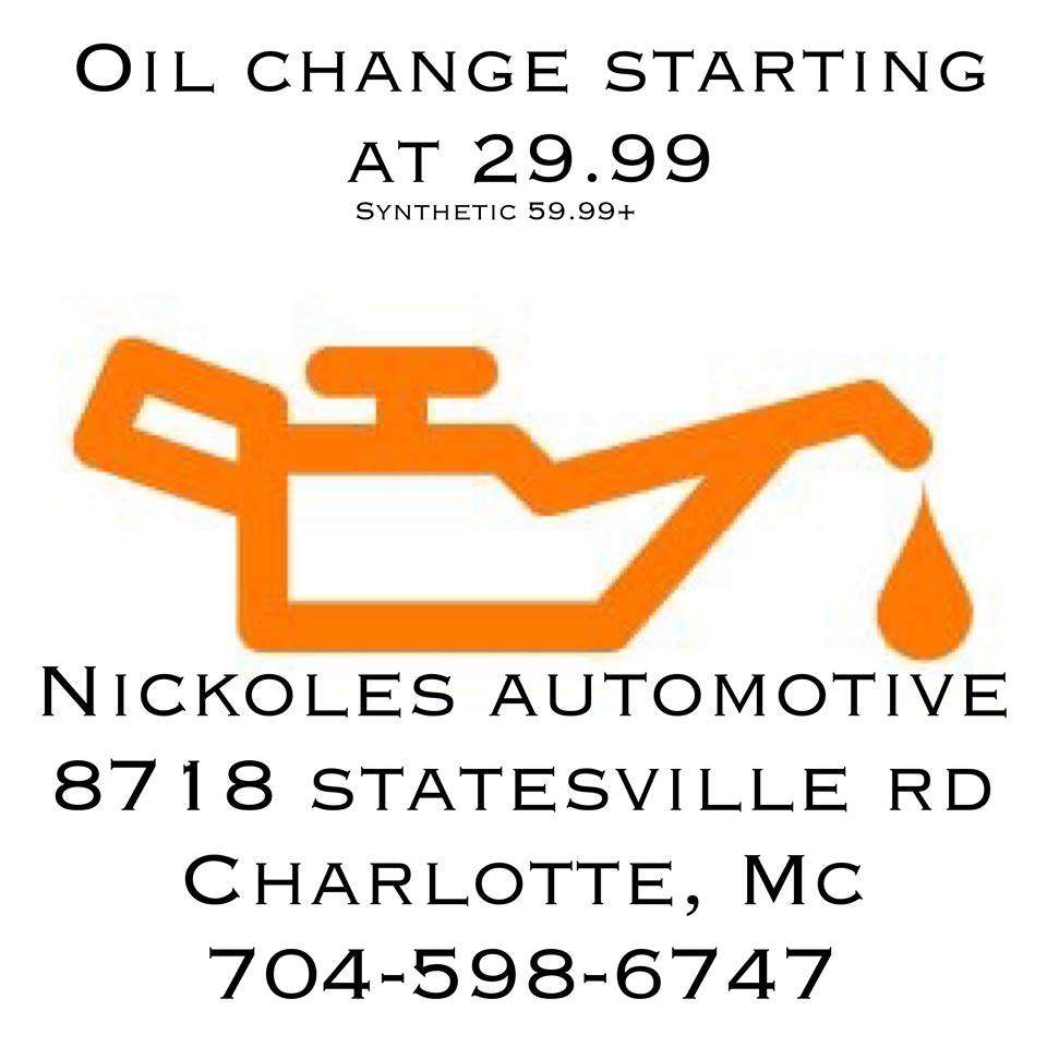 Nickoles Automotive Repair, LLC | 8718 Statesville Rd e, Charlotte, NC 28269, USA | Phone: (704) 598-6747