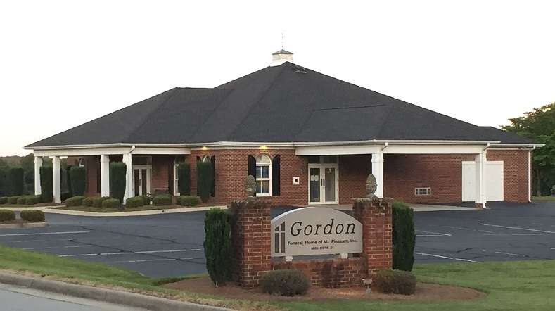 Gordon Funeral Home and Crematory | 8559 Cook St, Mt Pleasant, NC 28124, USA | Phone: (704) 436-9915