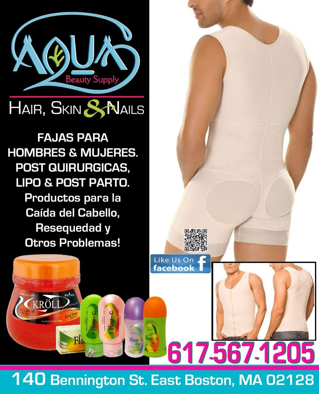 Aqua Beauty Supply | 140 Bennington St, East Boston, MA 02128, USA | Phone: (617) 567-1205