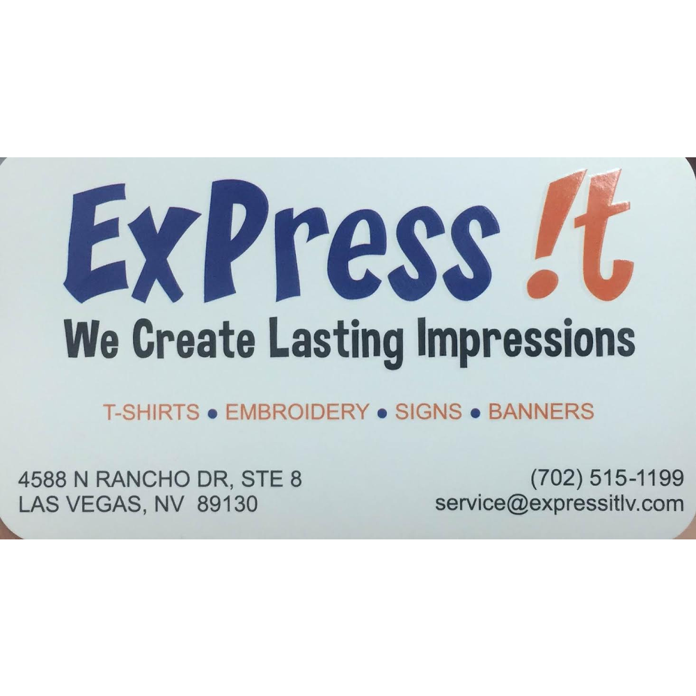 Express It | 4588 N Rancho Dr #8, Las Vegas, NV 89130 | Phone: (702) 515-1199