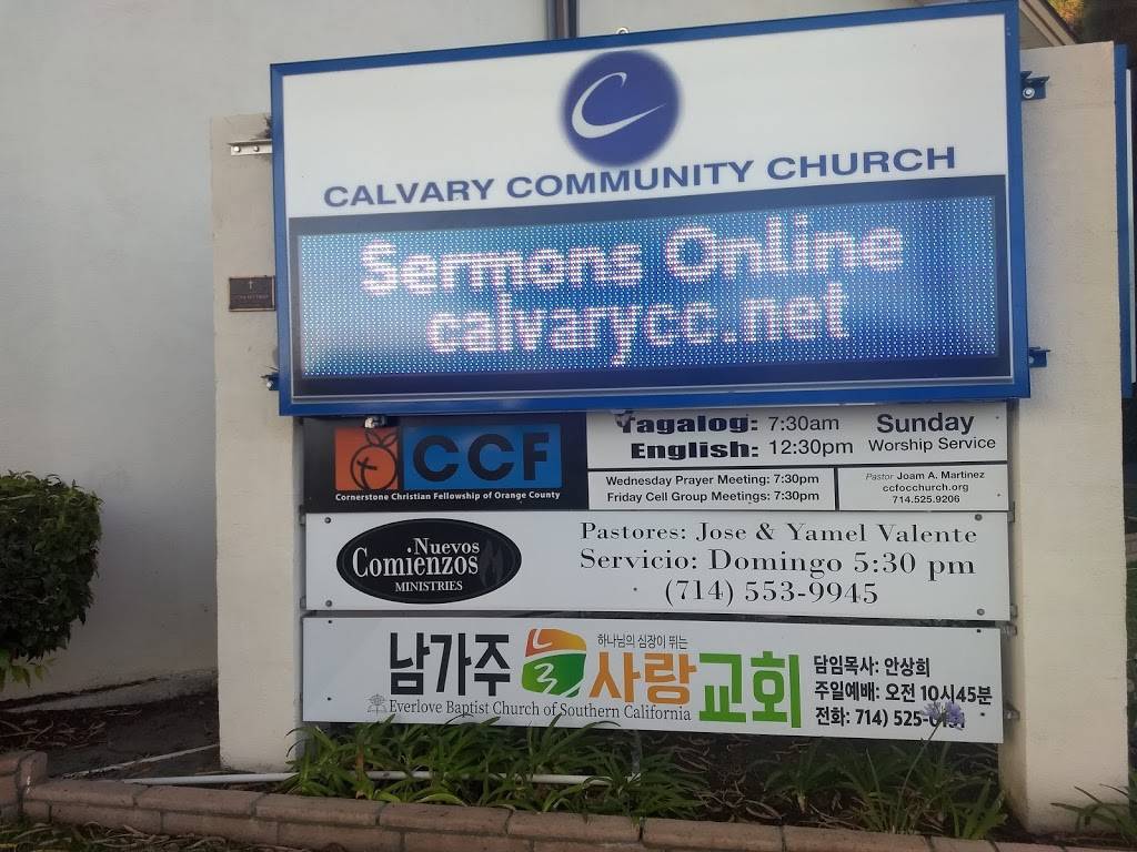 Calvary Community Church | 1465 W Orangethorpe Ave, Fullerton, CA 92833, USA | Phone: (714) 879-6672