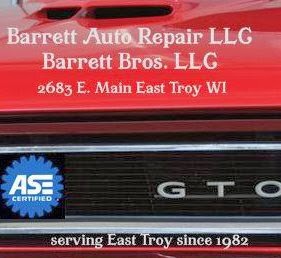 Barrett Bros. Auto Repair | 2683 Main St, East Troy, WI 53120, USA | Phone: (262) 642-5644