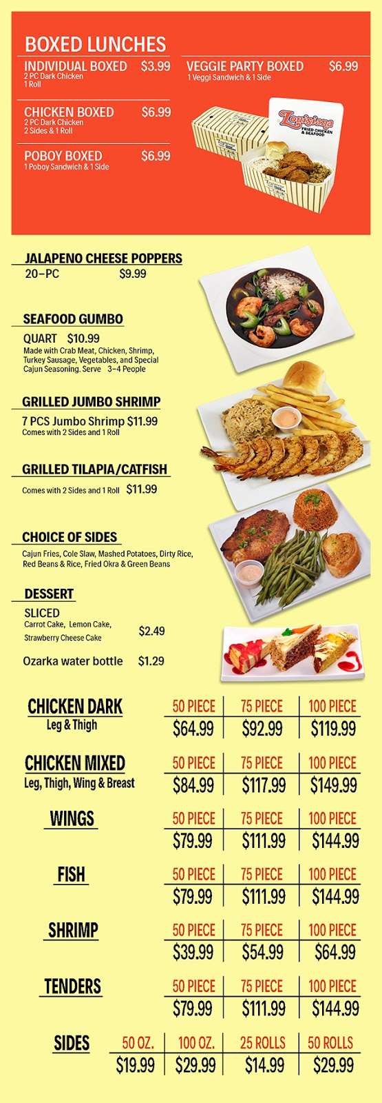 Louisiana Fried Chicken | 19440 US-59, Humble, TX 77338, USA | Phone: (281) 446-0534