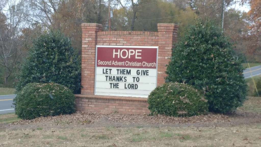 Hope Second Advent Christian | 6804 Morgan Mill Rd, Monroe, NC 28110, USA | Phone: (704) 753-1153