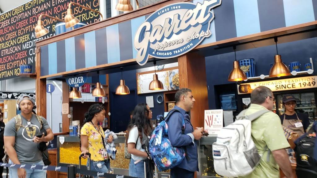 Garrett Popcorn Shops | O’Hare International Airport 9600 North Mannheim Road, Arrivals - Terminal 5 M10, Chicago, IL 60666 | Phone: (888) 476-7267