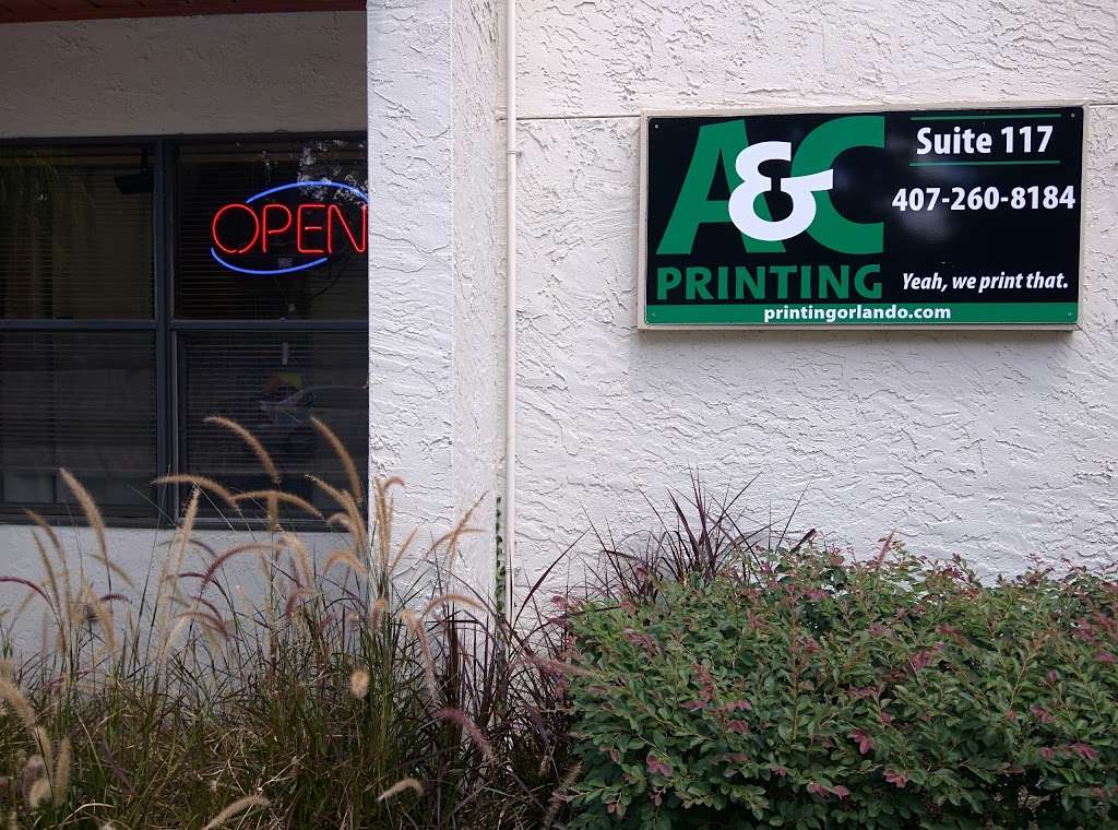 A & C Printing | 174 Semoran Commerce Pl #117, Apopka, FL 32703 | Phone: (407) 260-8184