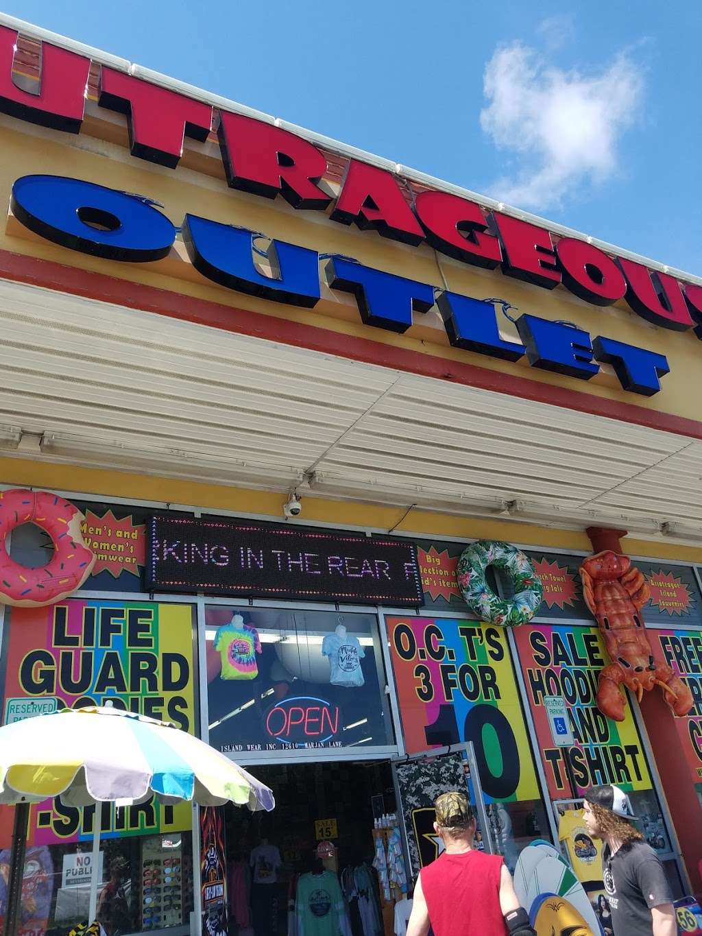 Outrageous Outlet | 12610 Marjan Ln, Ocean City, MD 21842, USA | Phone: (443) 664-5083