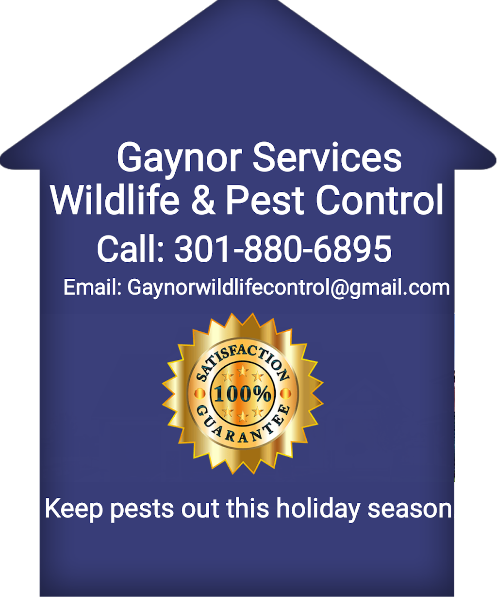 Gaynor Services pest and wildlife control | 46823 Flower Dr, Lexington Park, MD 20653, USA | Phone: (240) 237-2901