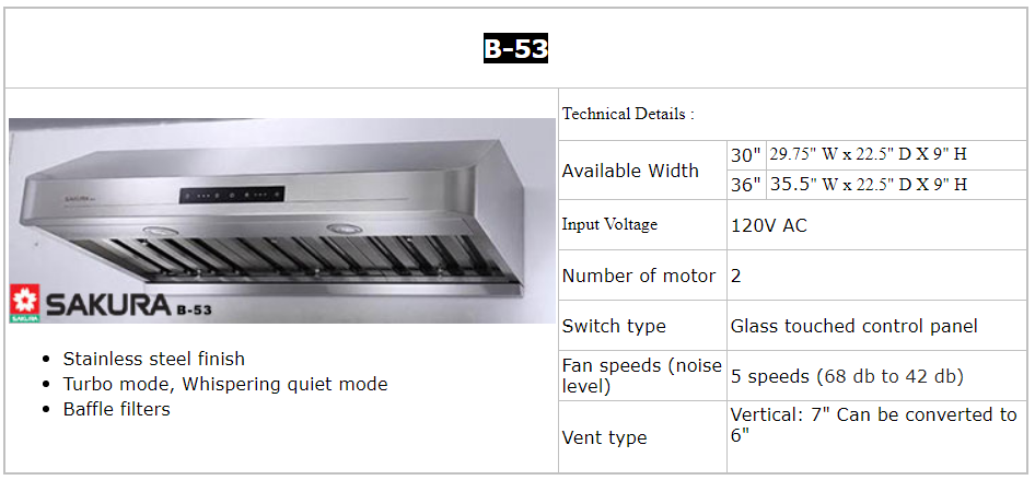 樱花牌抽油烟机 Sakura Rangehood H. A. C. United Trading Inc | 716 149th St, Whitestone, NY 11357 | Phone: (718) 747-6888