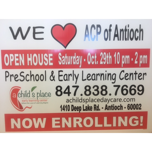 A Childs Place Early Learning Center-Antioch | 1410 Deep Lake Rd, Antioch, IL 60002 | Phone: (847) 838-7669