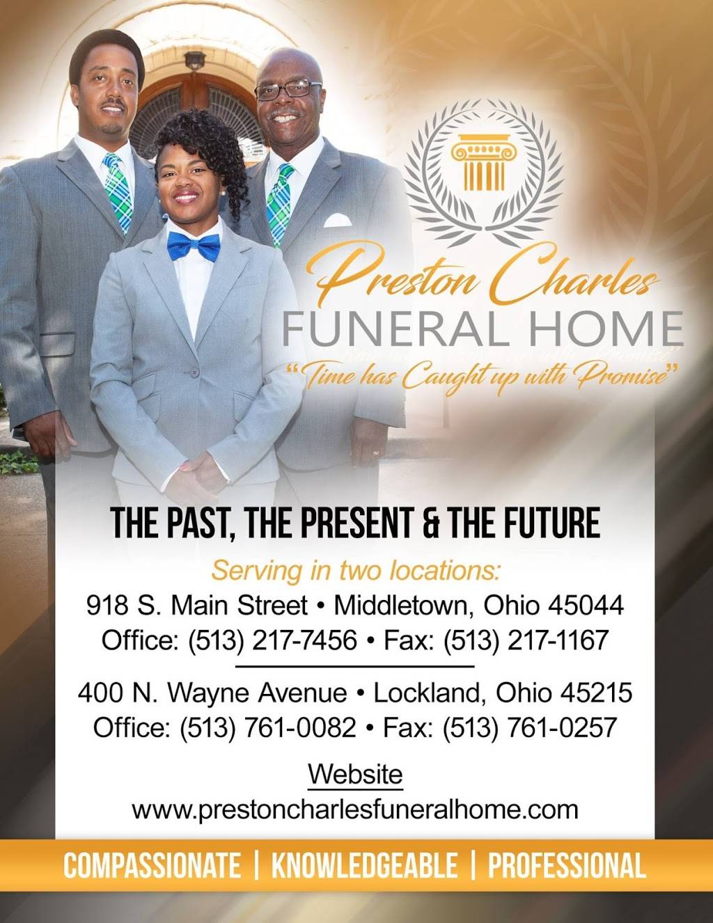 Preston Charles Funeral Home | 400 N Wayne Ave, Cincinnati, OH 45215, USA | Phone: (513) 761-0082