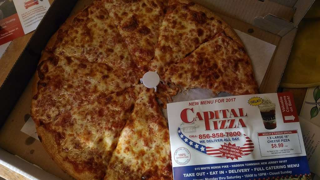 Capital Pizza | 1219, 615 White Horse Pike, Haddon Township, NJ 08107, USA | Phone: (856) 858-7800