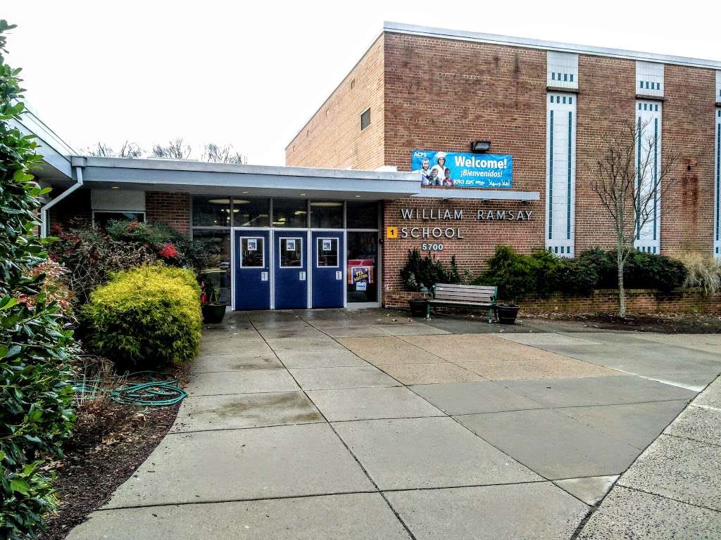 William Ramsay Elementary School | 5700 Sanger Ave, Alexandria, VA 22311, USA | Phone: (703) 824-6950