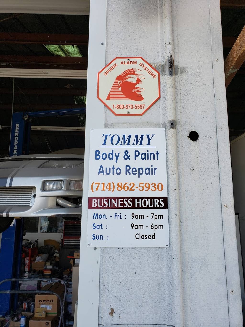 Tommy Body & Paint Auto Repair | 8301 Bolsa Ave, Midway City, CA 92655 | Phone: (714) 862-5930