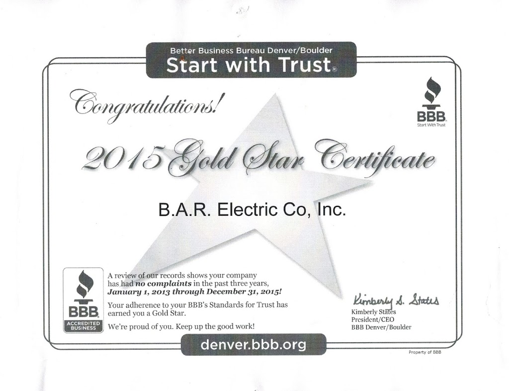B.A.R. Electric Co, Inc | 5879 Co Rd 34, Platteville, CO 80651, USA | Phone: (303) 444-6789