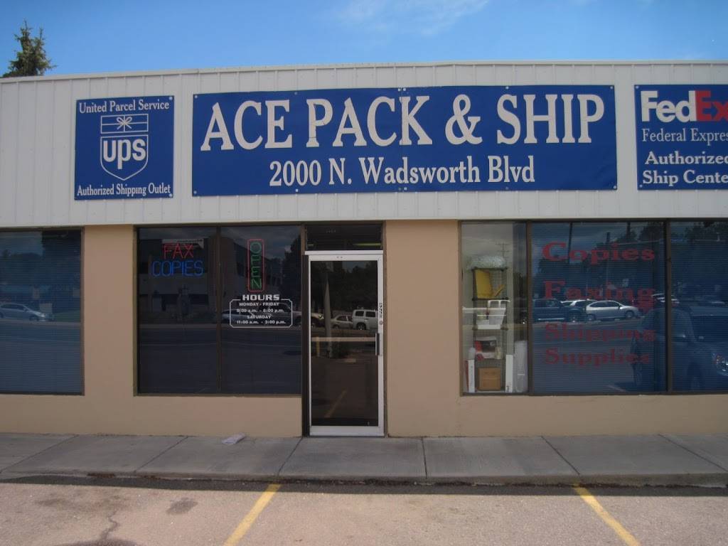 Ace Pack & Ship | 2000 Wadsworth Blvd, Lakewood, CO 80214, USA | Phone: (303) 424-6245