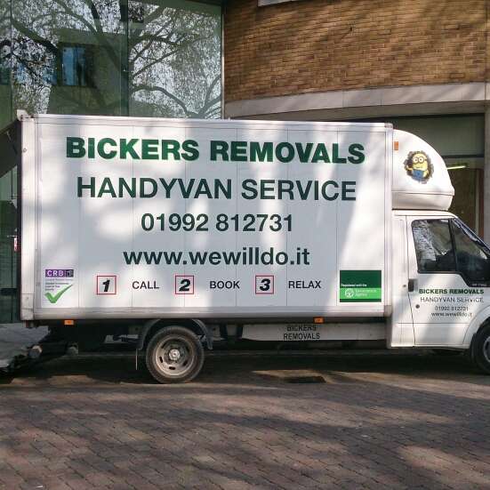 Van and driver hire epping loughton Bickers Removals | Ashdene, Theydon Park Rd, Theydon Bois, Epping CM16 7LS, UK | Phone: 01992 812731