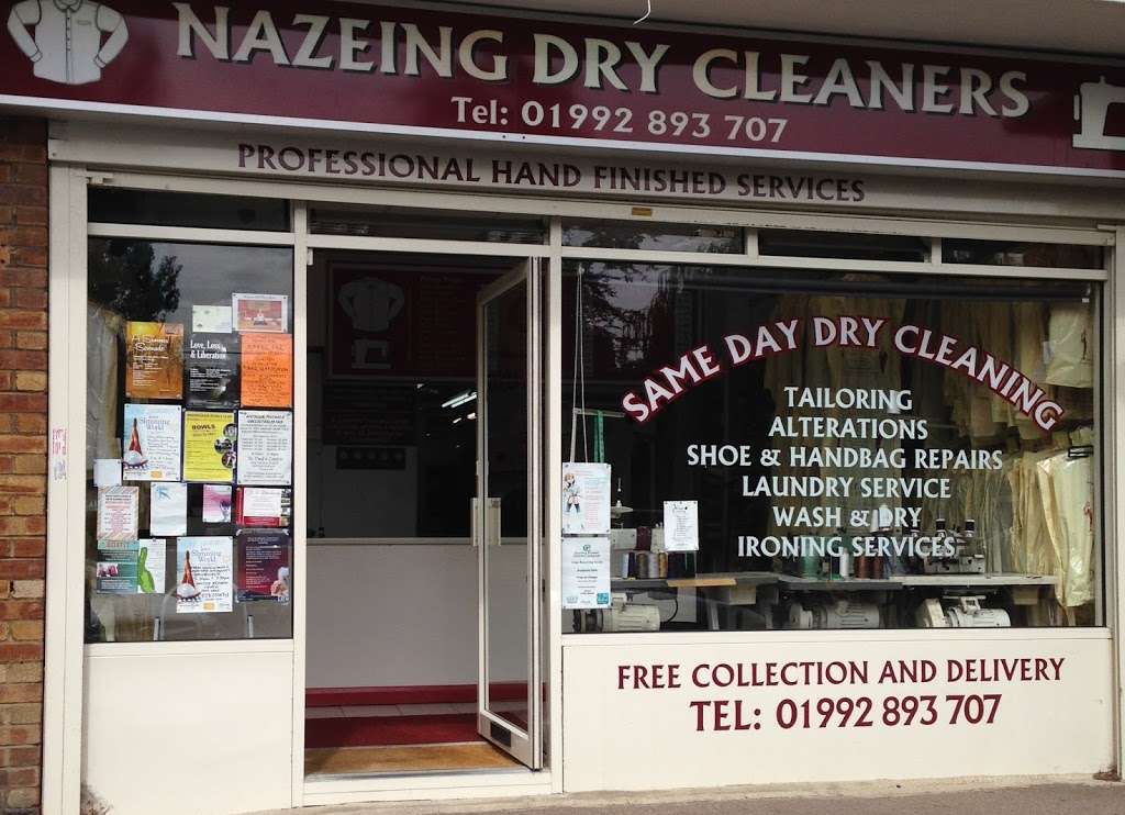 Nazeing Dry Cleaners | 18 Nazeingbury Parade, Nazeing Rd, Waltham Abbey, Nazeing, Waltham Abbey EN9 2JL, UK | Phone: 01992 893707