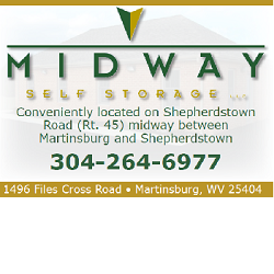 Midway Self Storage LLC | 1496 Files Cross Rd, Martinsburg, WV 25404, USA | Phone: (304) 264-6977