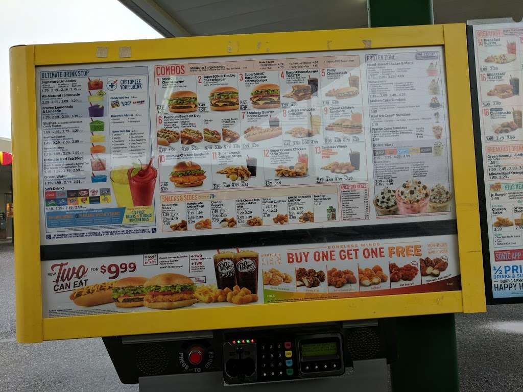 Sonic Drive-In | 1921 Emmorton Rd, Bel Air, MD 21015, USA | Phone: (410) 588-5638
