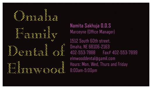 Omaha Family Dental of Elmwood | 1512 S 60th St B, Omaha, NE 68106, USA | Phone: (402) 553-7888