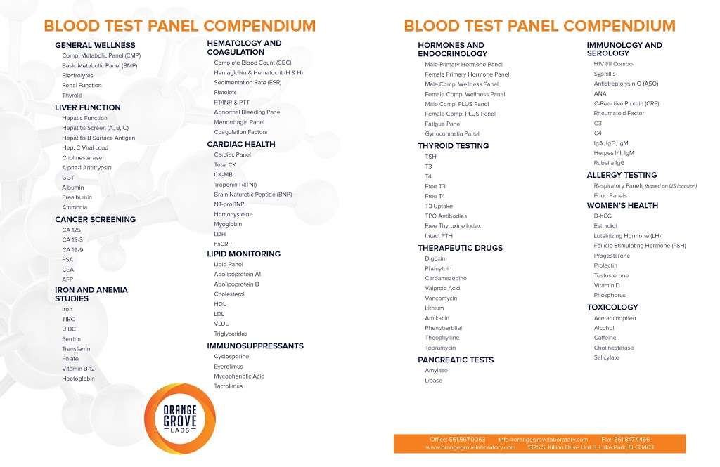 Orange Grove Labs | 7859 SW Ellipse Way, Stuart, FL 34997, USA | Phone: (561) 567-0063