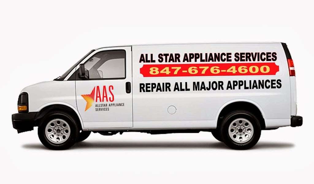 Allstar Appliance Services | 3764 W Devon Ave, Lincolnwood, IL 60712, USA | Phone: (847) 676-4600