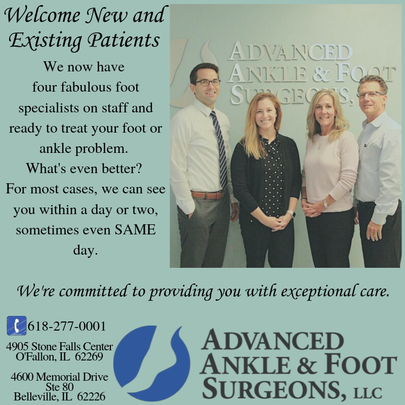 Advanced Ankle & Foot Surgeons: James D. Taylor, DPM | 4905 Stone Falls, Center Drive Suite B, OFallon, IL 62269 | Phone: (618) 277-0001