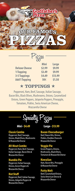 Godfathers Pizza Express | 1016 W Main St, Yukon, OK 73099, USA | Phone: (405) 354-9772