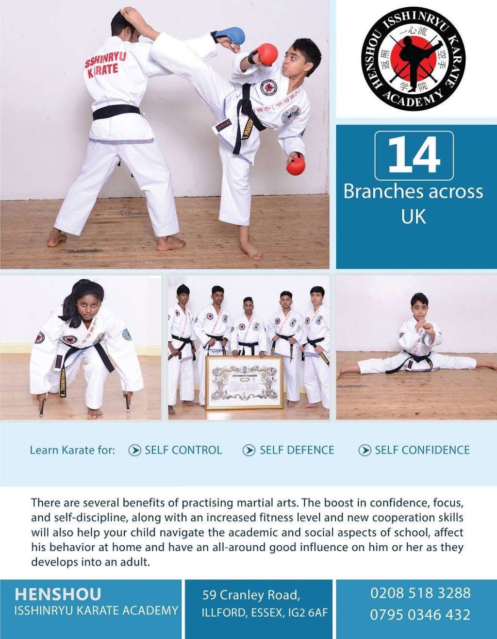 Henshou Isshinryu Karate Academy | 59 Cranley Rd, Ilford IG2 6AF, UK | Phone: 020 8518 3288