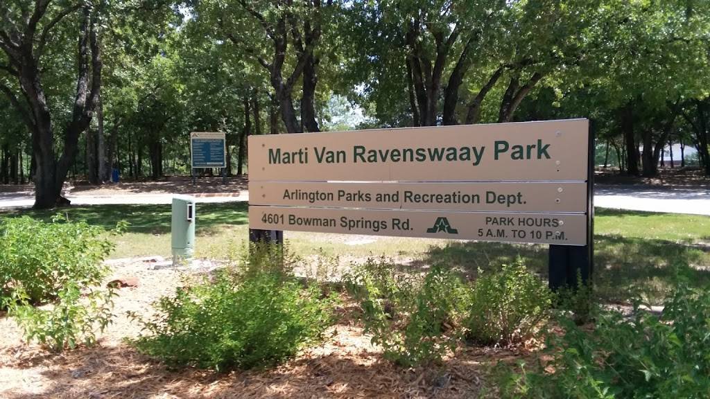 Marti Van Ravenswaay Park | 4601 Bowman Springs Rd, Arlington, TX 76016, USA | Phone: (817) 459-5474