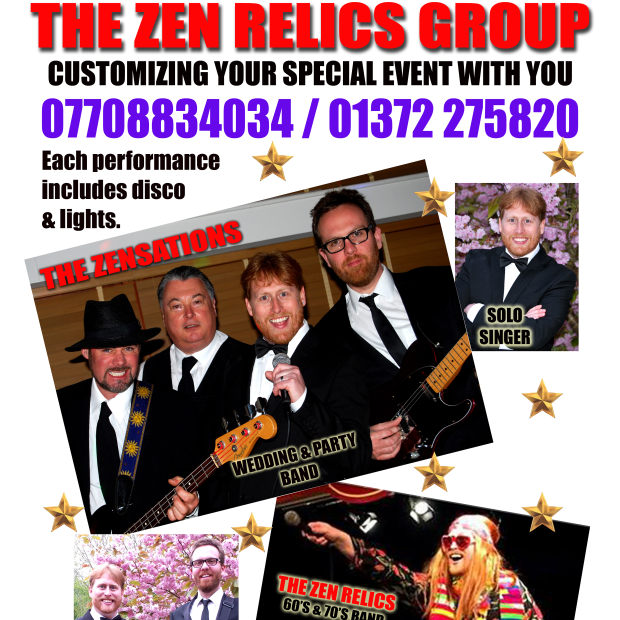 The Zen Relics - Wedding & Party Duos & Solo Acts With Disco. | 46 Rosebery Rd, Epsom KT18 6AE, UK | Phone: 01372 275820