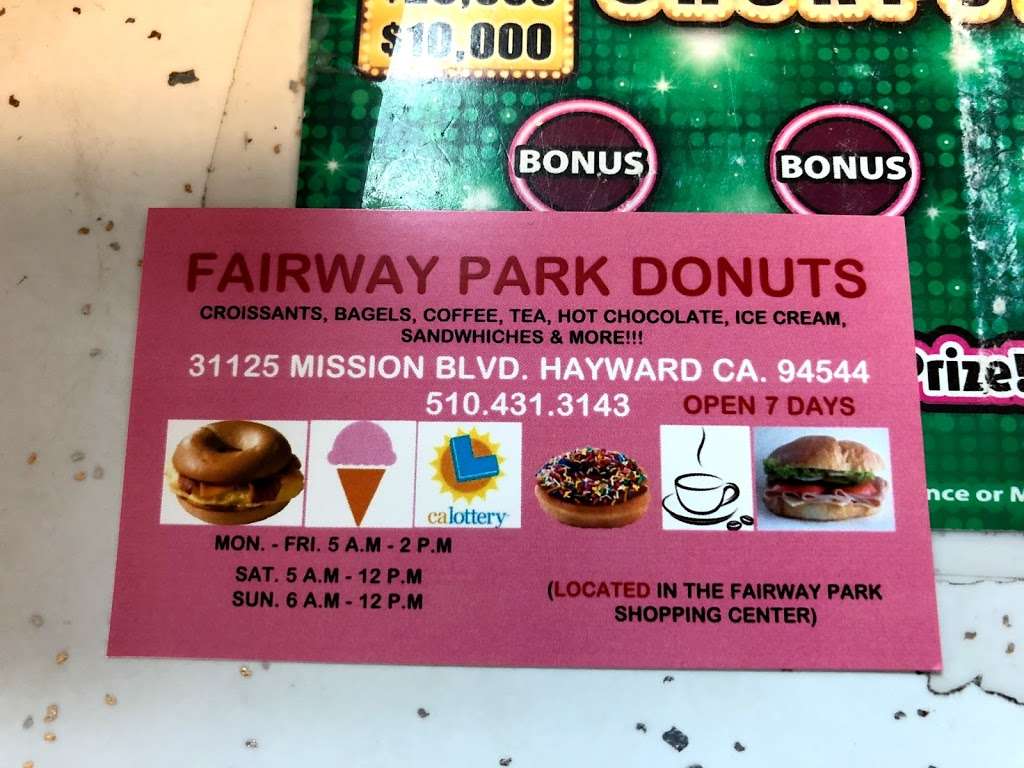 Fairway Park Donuts | 31125 Mission Blvd, Hayward, CA 94544, USA | Phone: (510) 431-3143